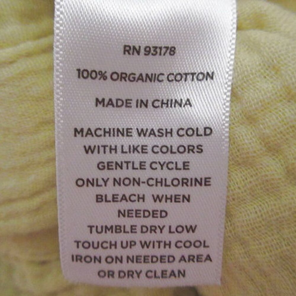 Magaschoni Organic Cotton Gauze Shirt Dress S Muslin Button Up Coastal Resort - Picture 12 of 12